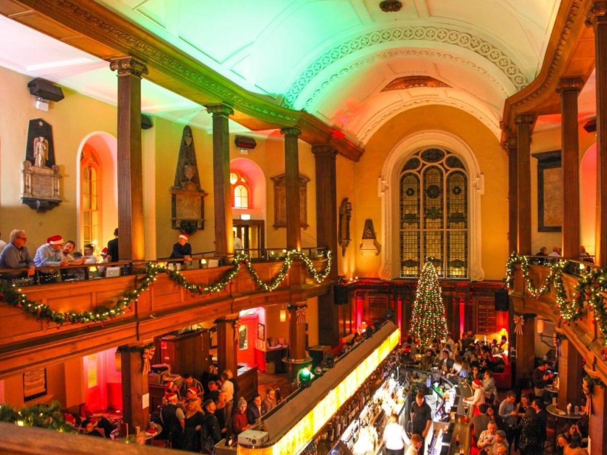 Church Bar at Christmas